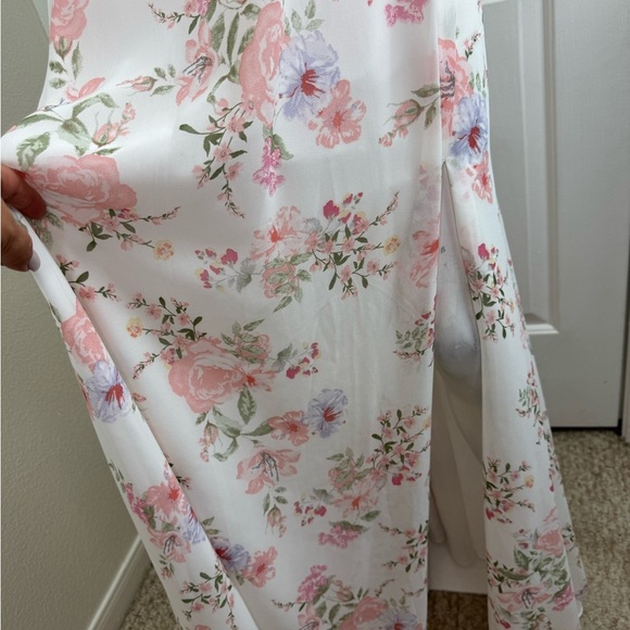 JJ’S HOUSE  Off the Shoulder Floor-Length Chiffon Bridesmaid Dress Size 22 #356 - Picture 12 of 16